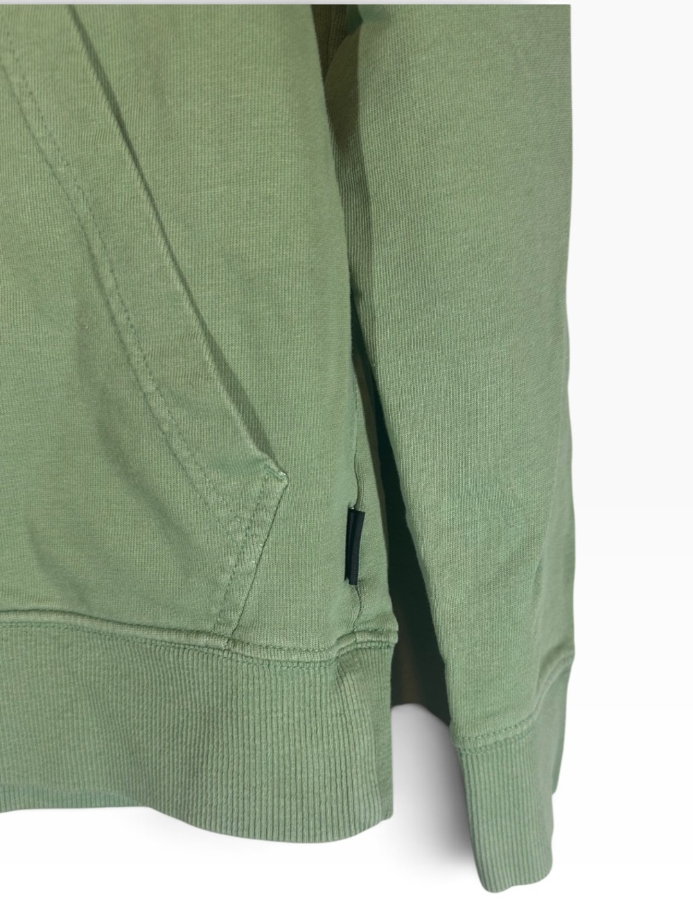 PATAGONIA Women’s Small Green Organic Cotton Lightweight Hooded Logo Sweatshirt - Picture 7 of 9